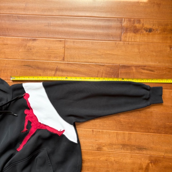 RARE Nike Air Jordan Jumpman Pullover Hoodie Fleece Sweater Mens XL Black - Picture 10 of 10